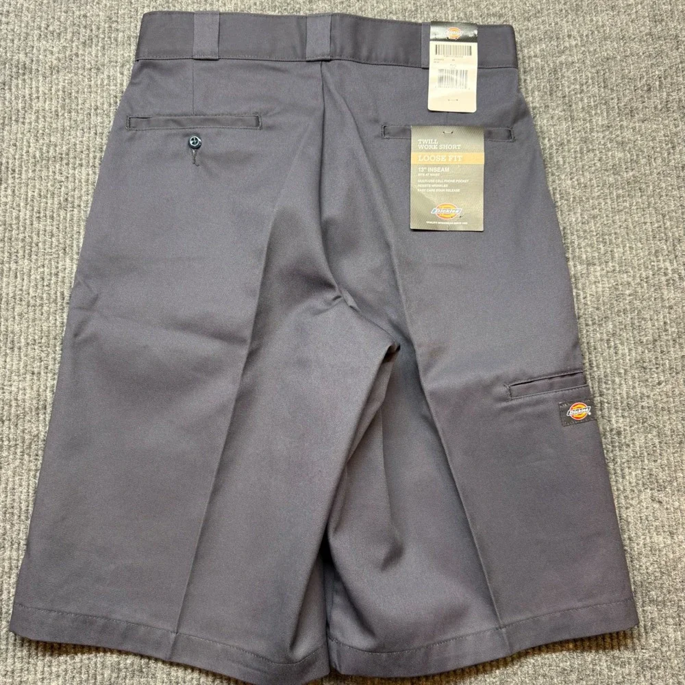 Dickies Mens 32 Charcoal Gray Loose Fit Twill Work‎ Shorts 13 Inseam Utility